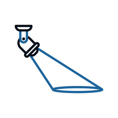 Spotlights icon. Searchlight icon. vector illustration for mobile concept and web design.