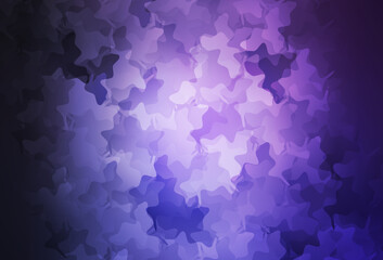 Obraz premium Dark Purple vector backdrop with memphis shapes.