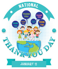Happy National Thank You Day Banner