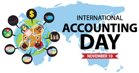 International accounting day banner design