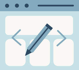 Fototapeta premium Website design product category icon