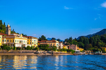 Fototapeta na wymiar Street view of Bellagio village in Lake Como, in Italy.
