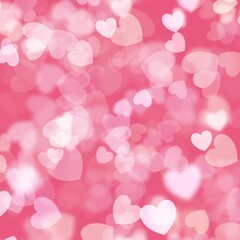 Hearts Bokeh Valentine Background