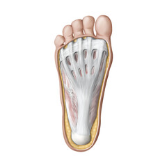 족저근막 해부학 메디컬일러스트