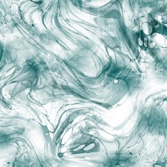 Green Alcohol Ink Marble Background
