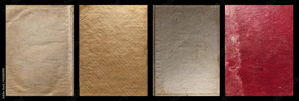 Poster set of abstract old grunge paper texture