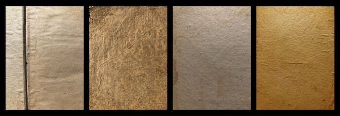 Set of old paper texture for background