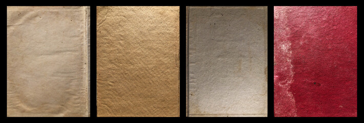 Set of abstract old grunge paper texture