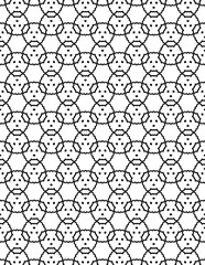 Fototapeta premium Black and white abstract geometric pattern