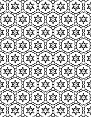 Black and white abstract geometric pattern