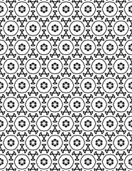 Fototapeta premium Black and white abstract geometric pattern