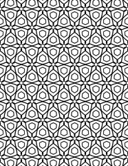 Black and white abstract geometric pattern