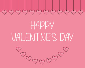 happy valentines vector