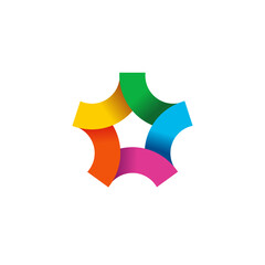 Abstract Colorful Diversity Logo Design