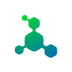 Abstract Linking HExagonal Shape Logo Design