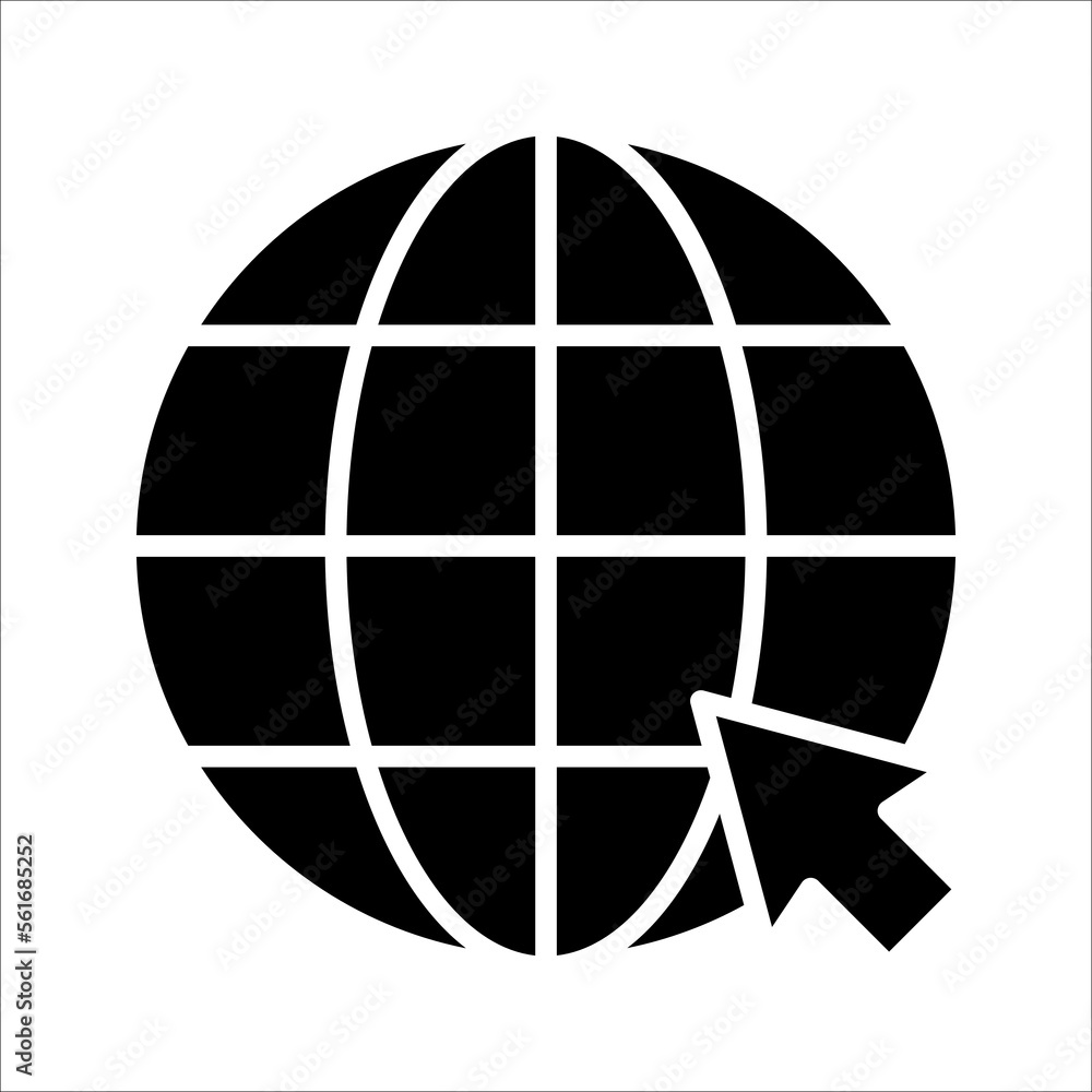Poster web icon. website vector icon. internet world vector on white background