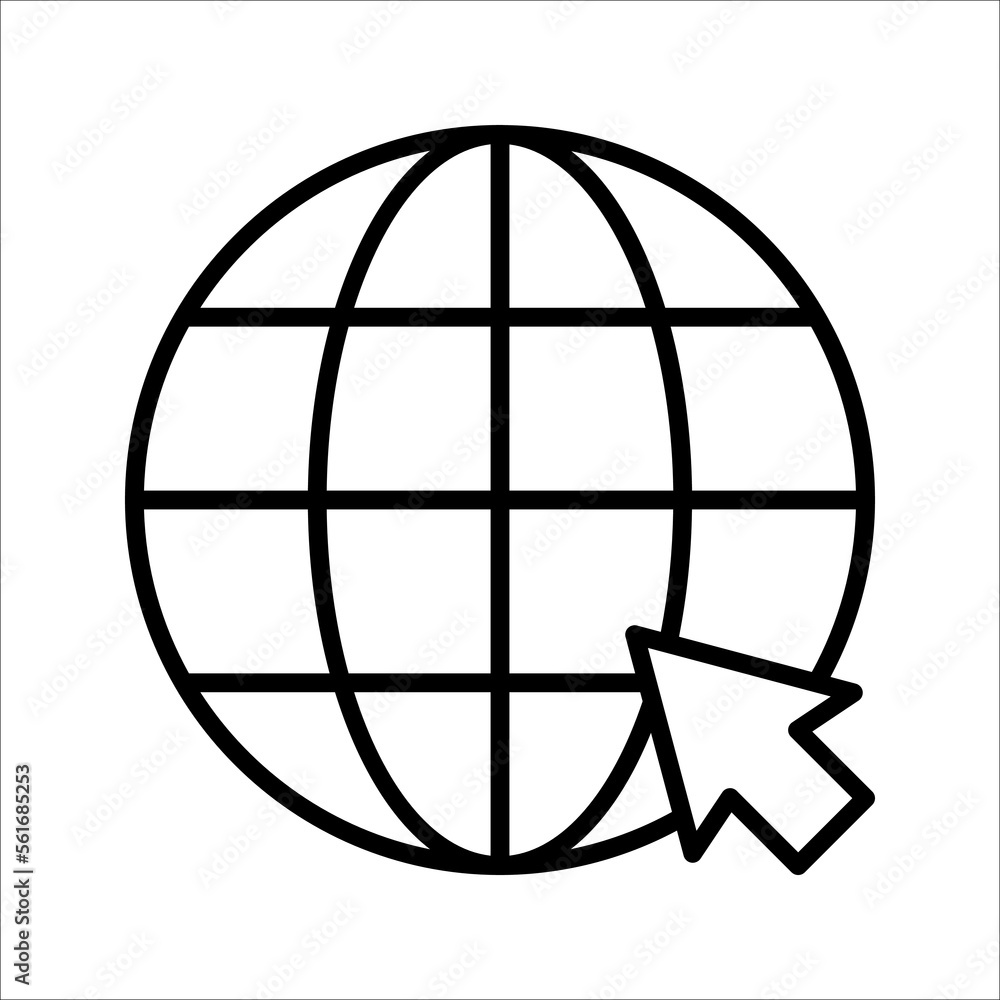 Poster web icon. website vector icon. internet world vector on white background