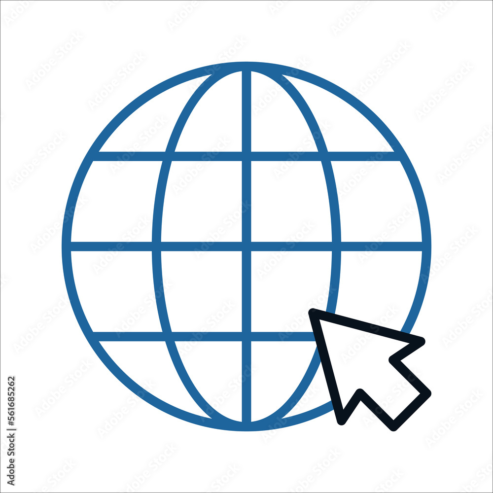 Poster web icon. website vector icon. internet world vector on white background