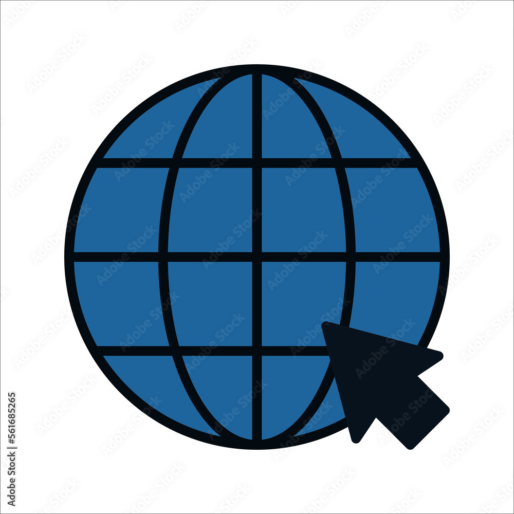Poster web icon. website vector icon. internet world vector on white background
