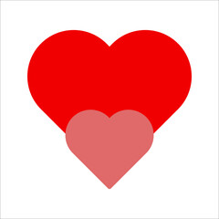 icon heart on a white background. love vector illustration