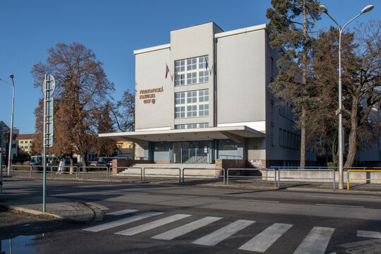 Nitra, Slovakia - January , 14, 2023 : Building of Faculty of Philosophy. Constantine the Philosopher University in Nitra. Slovakia.