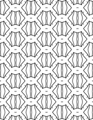 Fototapeta premium Black and white abstract geometric pattern