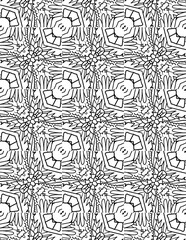 Black and white abstract geometric pattern