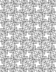 Black and white abstract geometric pattern