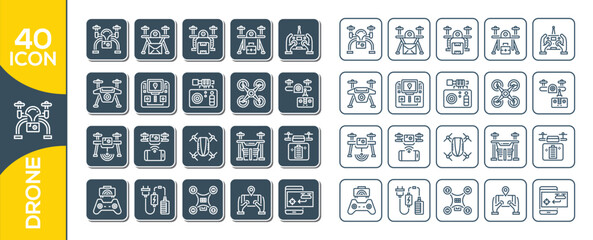 DRONE ICON SET DESIGN