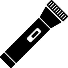 Flashlight flat icon, flat design illustration on white background..eps