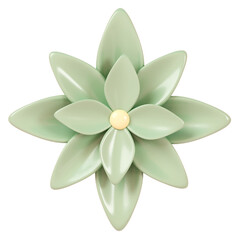 3D render. flower isolated on background