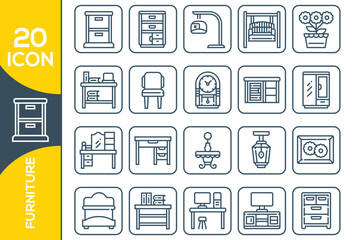 FUENITURE ICON SET DESIGN