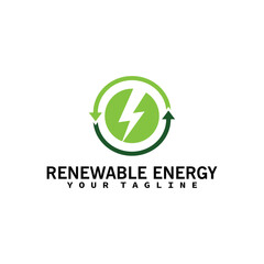 energy - sun -ecology -renewable logo template