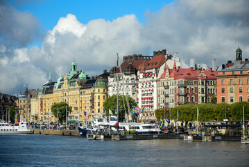Fototapeta na wymiar スウェーデンの首都ストックホルムの美しい風景