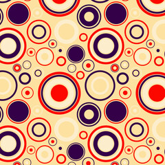 Pastel Minimal Hollow Circle Pattern