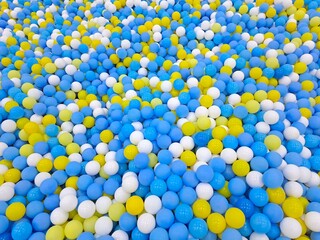 Many little colorful balls for ball bath
