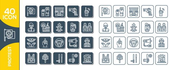 PROTEST ICON SET DESIGN