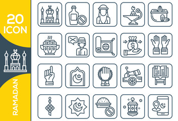 RAMADAN ICON SET DESIGN