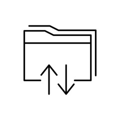 Fototapeta na wymiar Document icon isolated on white background. Folder symbol modern, simple, vector, icon for website design, mobile app, ui. Vector Illustration
