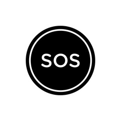 SOS icon vector logo design template