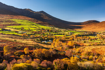 Colorful Landscape while Hill walking to Carrauntoohill, Ireland
