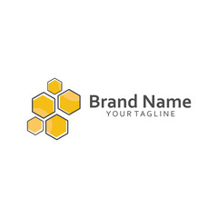 Vector honey logo template. Fresh honey health logo concept.