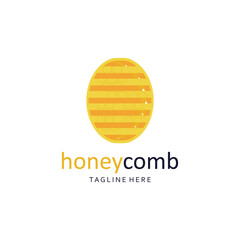 Vector honey logo template. Fresh honey health logo concept.