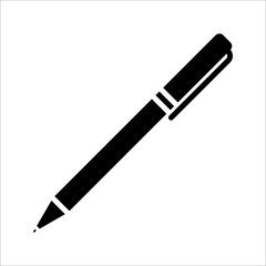 Pen icon. fountain pen symbol. vector illustration