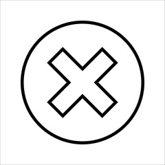 Cancel icon. flat illustration of cancel vector icon. closed sign. vector illustration