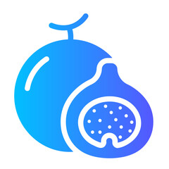 fruits gradient icon