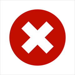 Cancel icon. flat illustration of cancel vector icon. closed sign. vector illustration