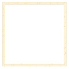 Obraz premium 音楽音符 スクエア フレーム素材
