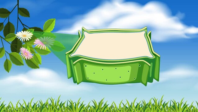 Animation of the Plant cell anatomy structure