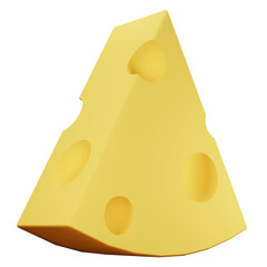 cheese 3d illustration